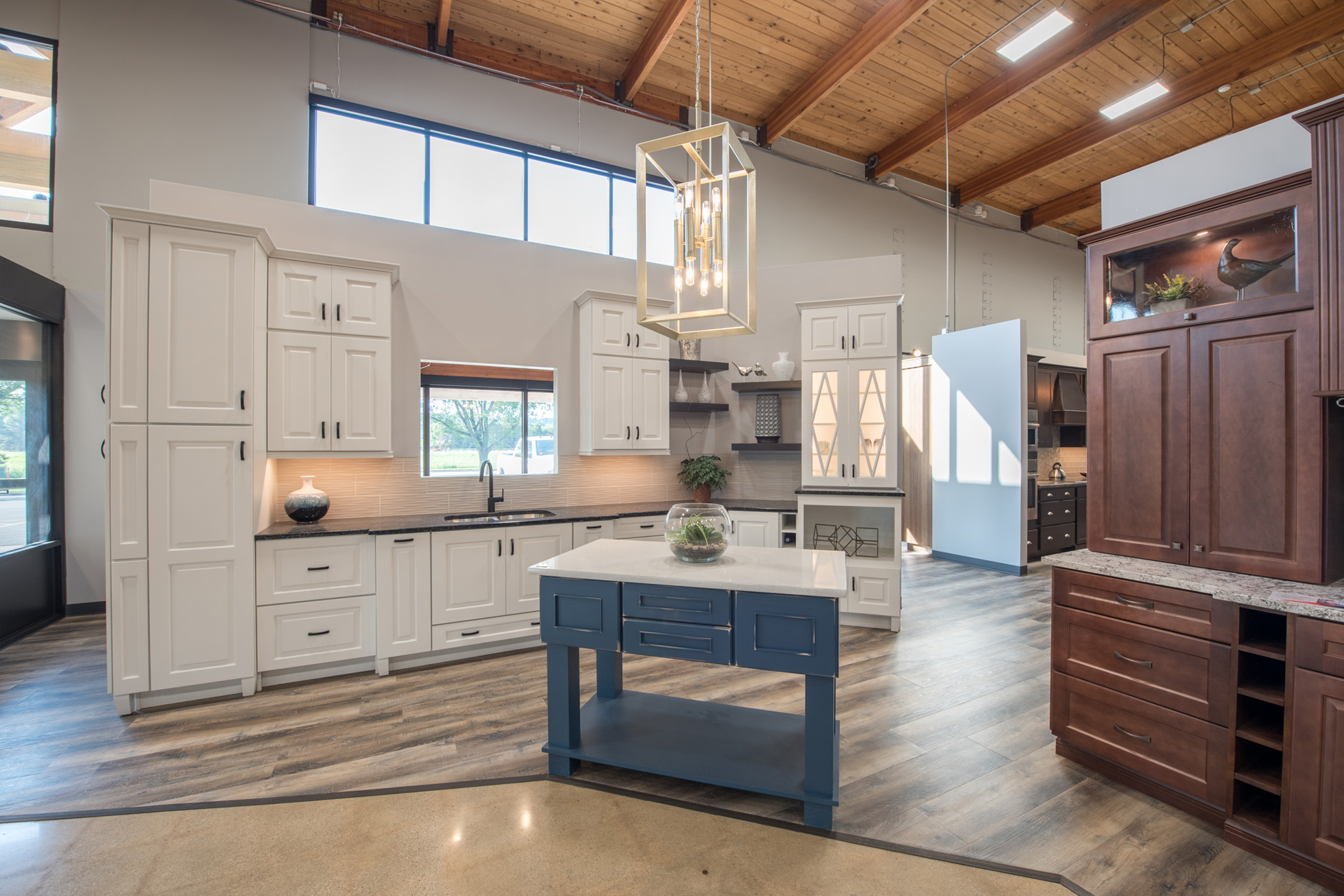 Our large showroom offers cabinetry for every style, decor & budget